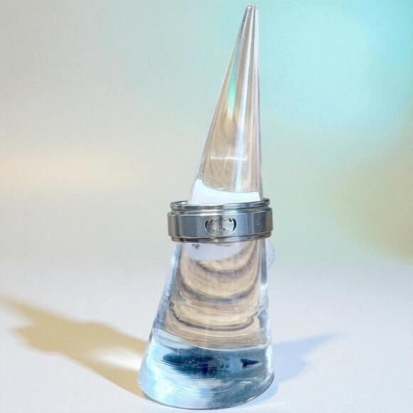 Stainless Steel Batman Spinner Fidget Ring Size 6 New - Picture 2 of 5